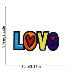 26pcs Alphabet Iron On Patches Sew On Embroidered Applique Repair Patch For Men