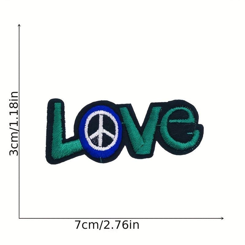 26pcs Alphabet Iron On Patches Sew On Embroidered Applique Repair Patch For Men