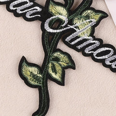 Vintage Rose Flower Embroidery DIY Patch for Clothes Backpack Hat
