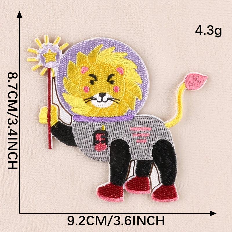 3pcs Space Animal Patches for DIY Clothes Decor