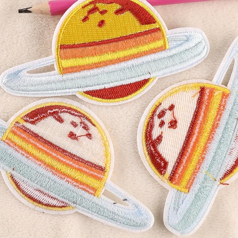 3pcs Planet Embroidery DIY Patch Decorative Accessories For Clothes Backpack Hat