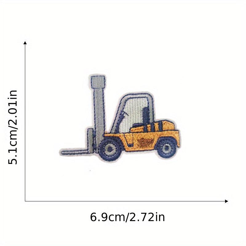 7pcs Engineering Vehicles Patches for Boys