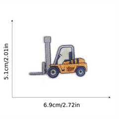 7pcs Engineering Vehicles Patches for Boys