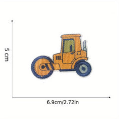 7pcs Engineering Vehicles Patches for Boys