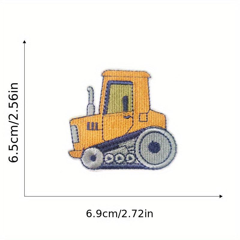 7pcs Engineering Vehicles Patches for Boys