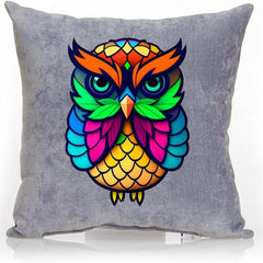 Colorful Owl Patches For Men Iron Transfer Clothes DIY Washable Patch