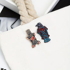 Cartoon Eagle Brooch for Men