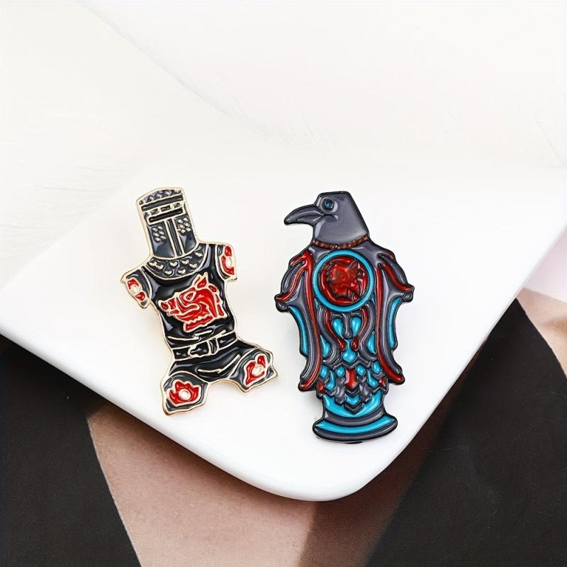Cartoon Eagle Brooch for Men