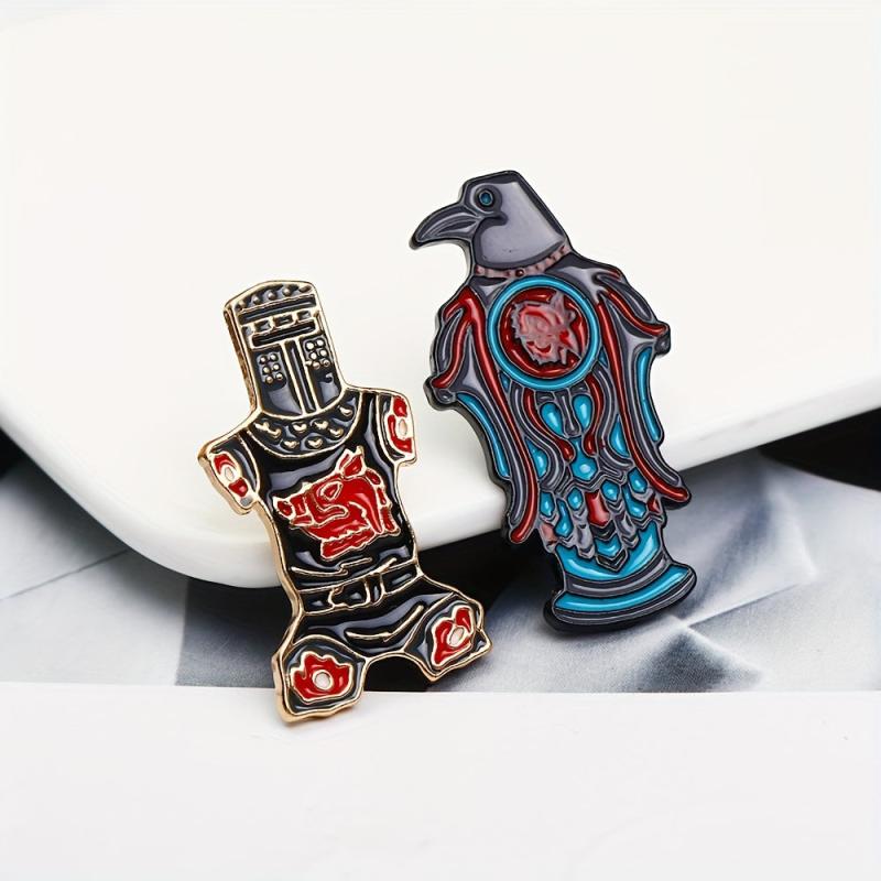 Cartoon Eagle Brooch for Men