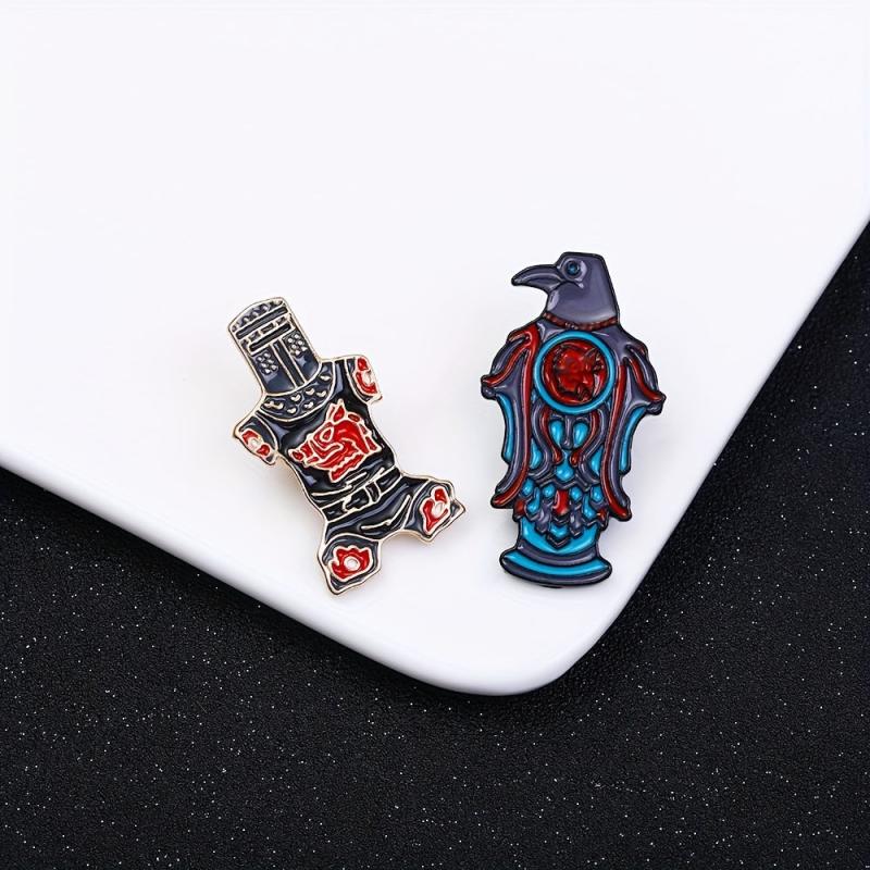Cartoon Eagle Brooch for Men