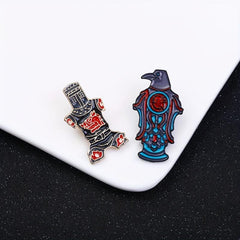 Cartoon Eagle Brooch for Men