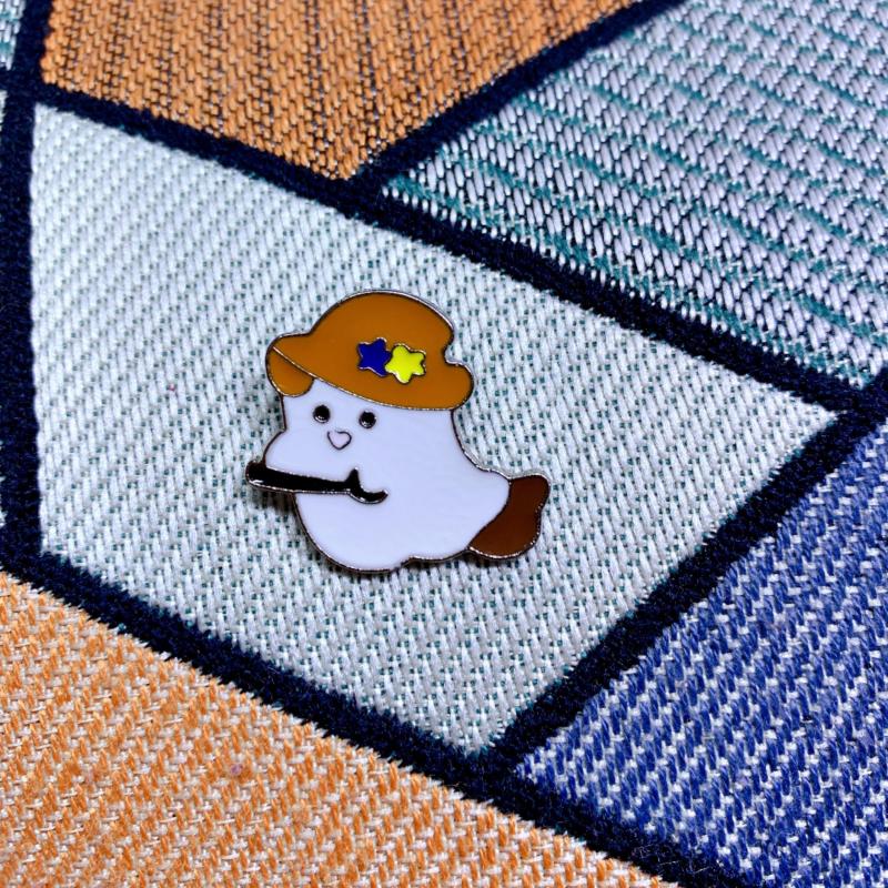 Magic Little Ghost Brooch Cartoon Japanese Clothing Bag Pin