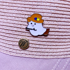 Magic Little Ghost Brooch Cartoon Japanese Clothing Bag Pin
