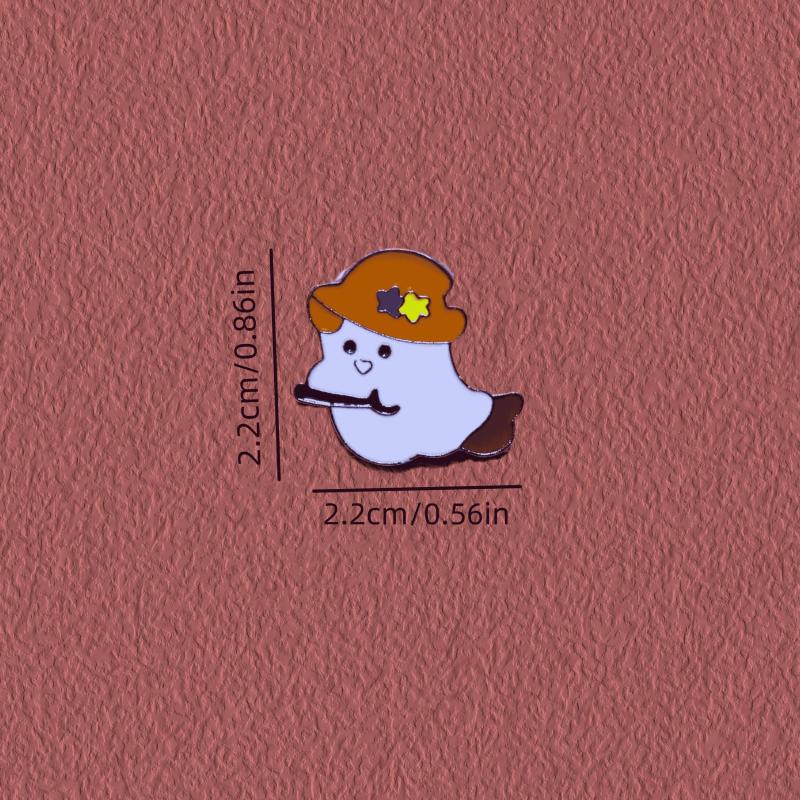 Magic Little Ghost Brooch Cartoon Japanese Clothing Bag Pin