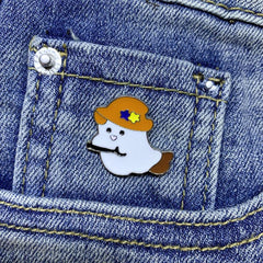 Magic Little Ghost Brooch Cartoon Japanese Clothing Bag Pin