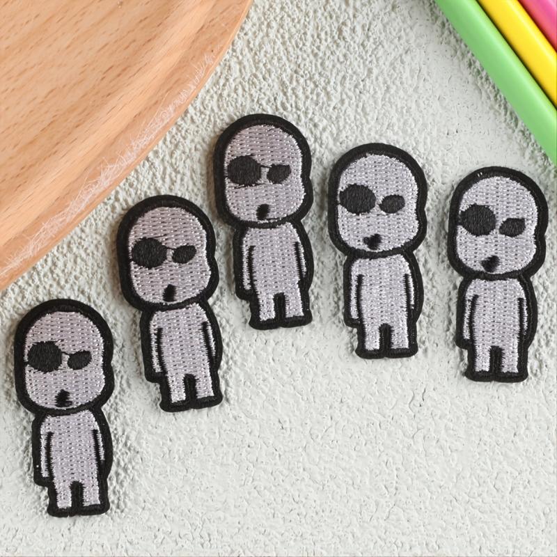 6pcs Toddler Kids Villain Embroidery Patches