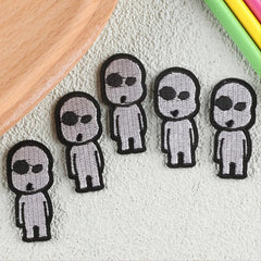 6pcs Toddler Kids Villain Embroidery Patches