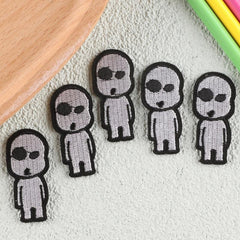 6pcs Toddler Kids Villain Embroidery Patches