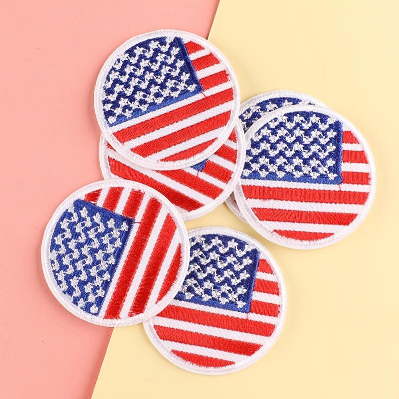 6pcs Embroidery Patches for DIY Clothes Art Decor