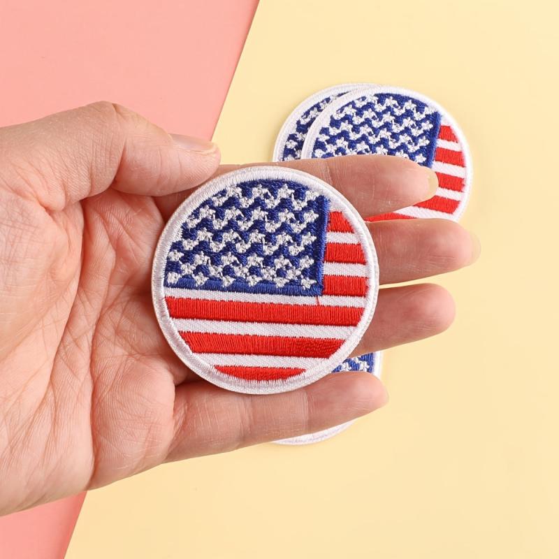 6pcs Embroidery Patches for DIY Clothes Art Decor