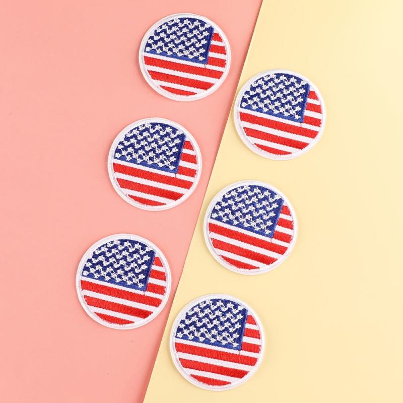 6pcs Embroidery Patches for DIY Clothes Art Decor