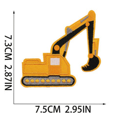 Vehicle Patches Stickers Iron On Embroidered Sew On for Jackets Hats Bags Shoes
