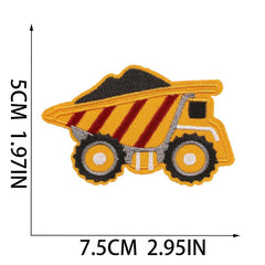 Vehicle Patches Stickers Iron On Embroidered Sew On for Jackets Hats Bags Shoes