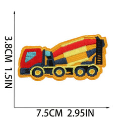Vehicle Patches Stickers Iron On Embroidered Sew On for Jackets Hats Bags Shoes