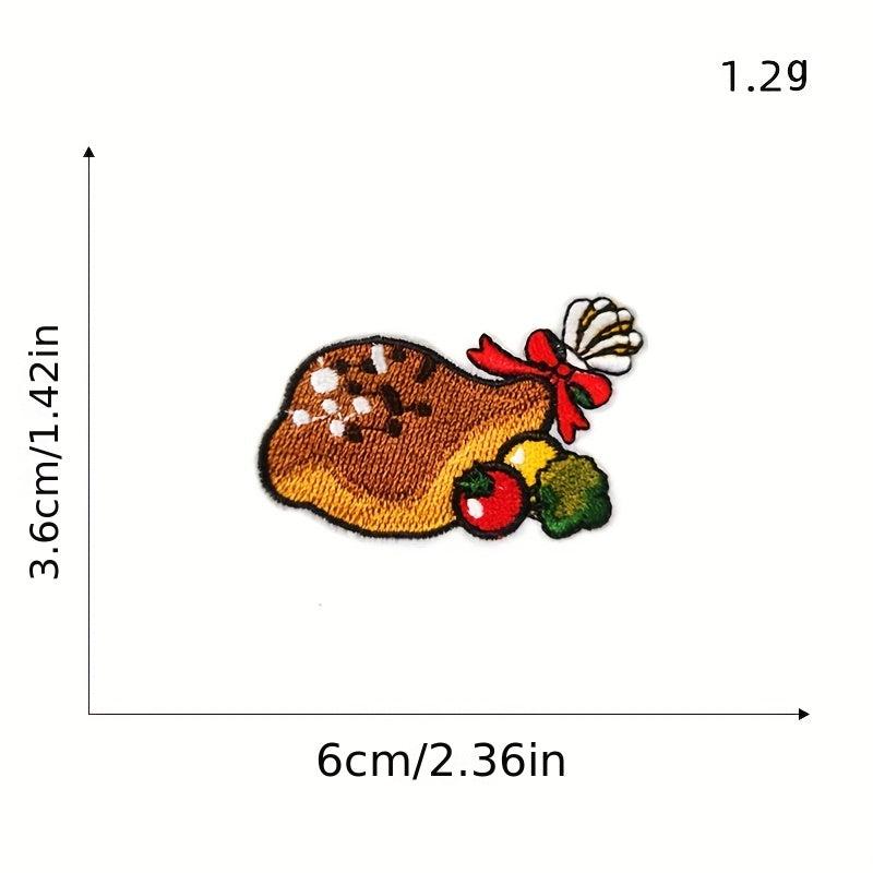 15pcs Christmas Tree Iron On Patches For Men Sew On Embroidered Applique
