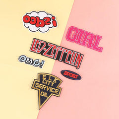 6pcs Letter Embroidery Patches Art Decor DIY Clothes Accessories