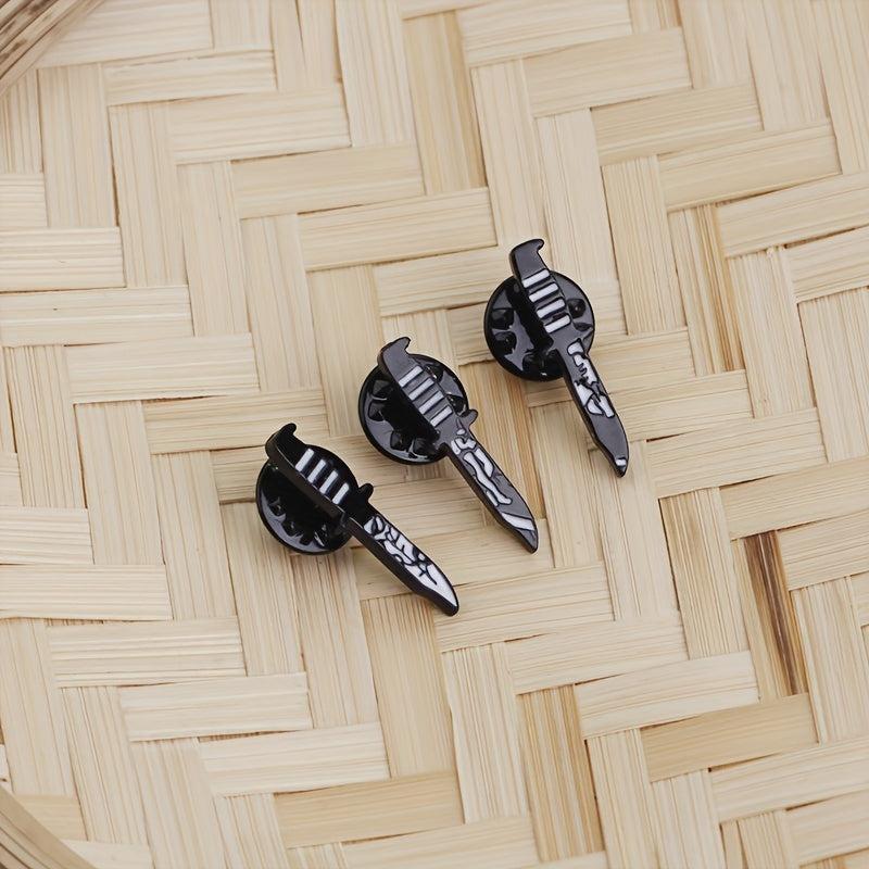 3pcs Punk Enamel Brooch Set for Men