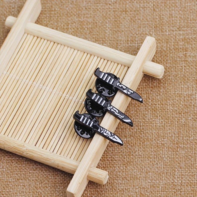 3pcs Punk Enamel Brooch Set for Men