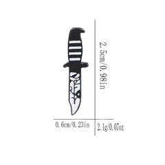 3pcs Punk Enamel Brooch Set for Men