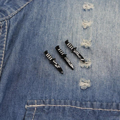 3pcs Punk Enamel Brooch Set for Men