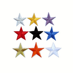 31pcs Embroidered Flower Star Patches Iron/Sew On Applique DIY Craft