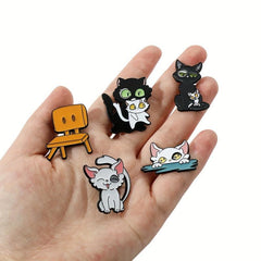 Cat Brooch Badge Clothing Bags Decorations Accessories For Men