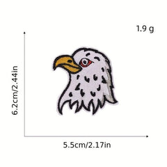 12pcs Independence Iron On Patches Sew On Embroidered Applique Repair Patch DIY