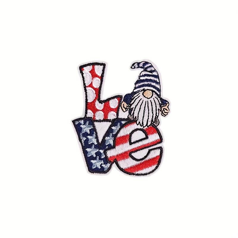 12pcs Independence Iron On Patches Sew On Embroidered Applique Repair Patch DIY