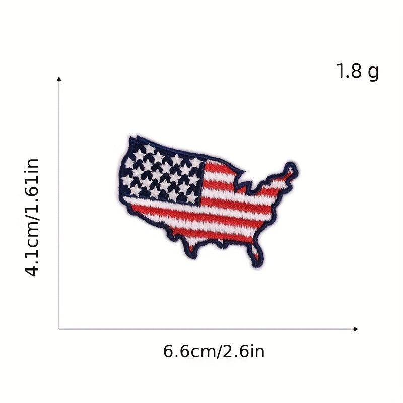 12pcs Independence Iron On Patches Sew On Embroidered Applique Repair Patch DIY