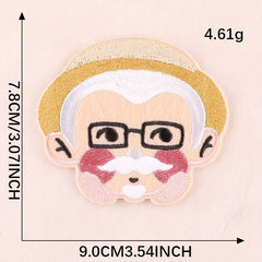 2pcs Figure Embroidery DIY Patch for Clothes Backpack Hat