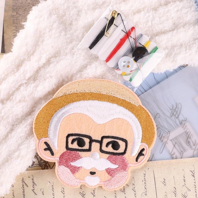 2pcs Figure Embroidery DIY Patch for Clothes Backpack Hat