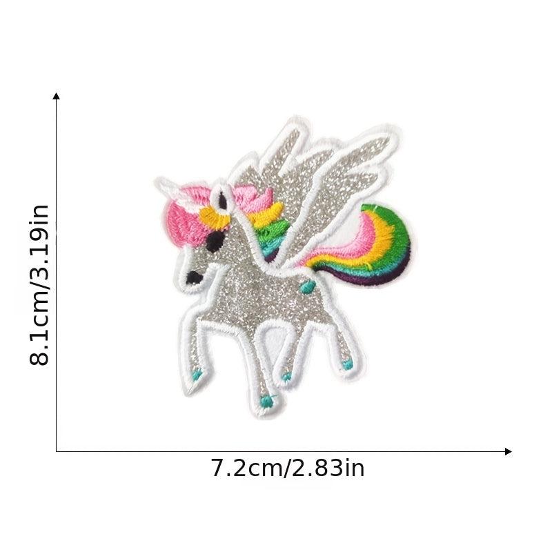 23pcs Unicorn Iron On Patches Embroidered Applique Repair DIY Crafts Projects