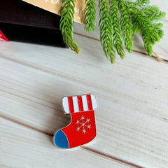 Christmas Pins Denim Shirt Accessories