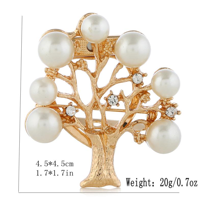 Artificial Diamond Pearl Brooch Suit Sweater Decoration Jewelry