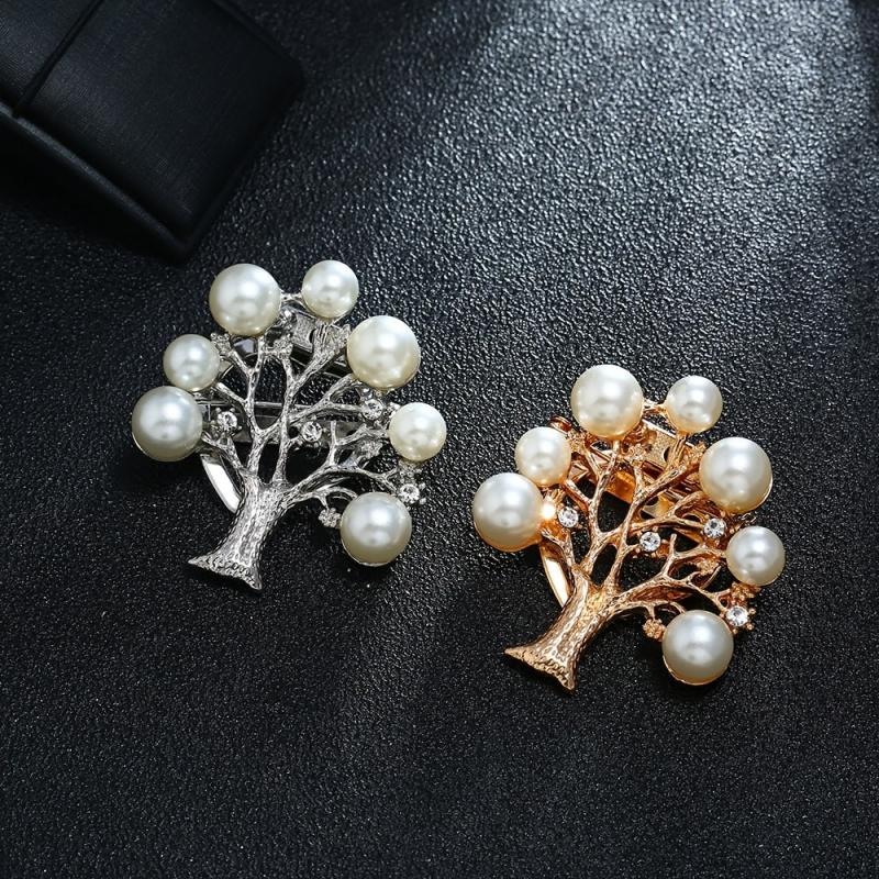 Artificial Diamond Pearl Brooch Suit Sweater Decoration Jewelry