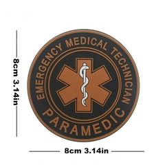 Men's PVC Rubber Army Military Patch Hook Patches Armbands