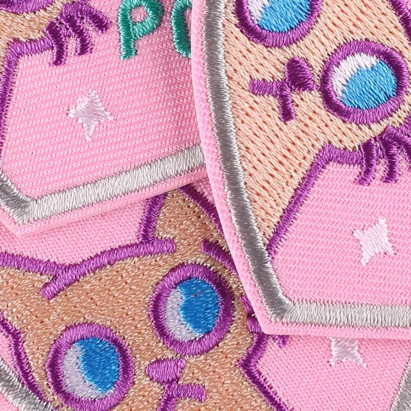 4pcs Pink Kitten Patches DIY Iron on Cloth Stickers