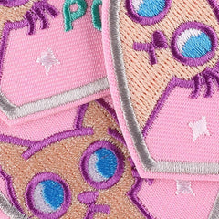 4pcs Pink Kitten Patches DIY Iron on Cloth Stickers