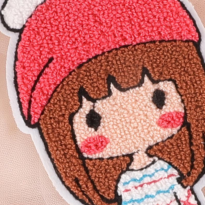 1pc Cartoon Little Girl Patch DIY Clothes Art Decor