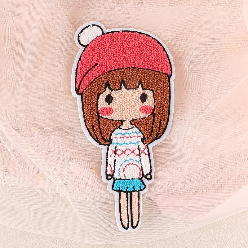1pc Cartoon Little Girl Patch DIY Clothes Art Decor